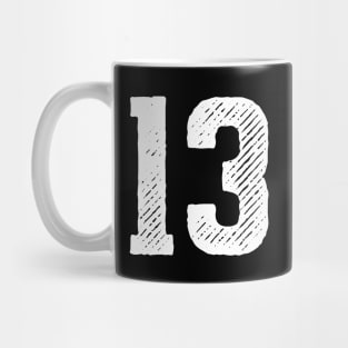 Rough Number 13 Mug